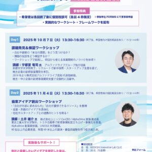 自社の課題発見から協業アイデア創出まで実践的に学ぶ 2DAYS プログラム