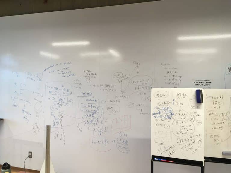 スタートアップガレージ_ホワイトボード