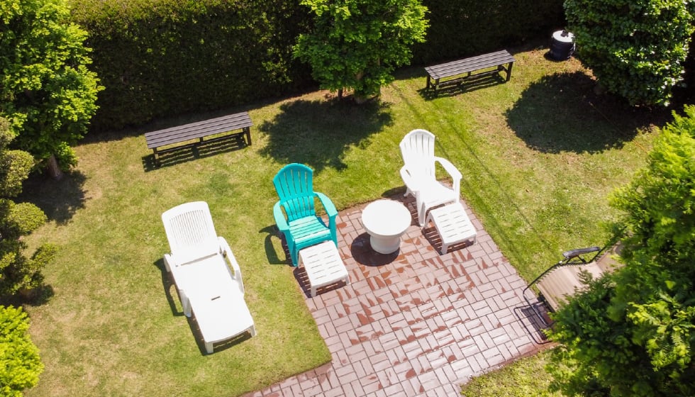 外気浴スペース