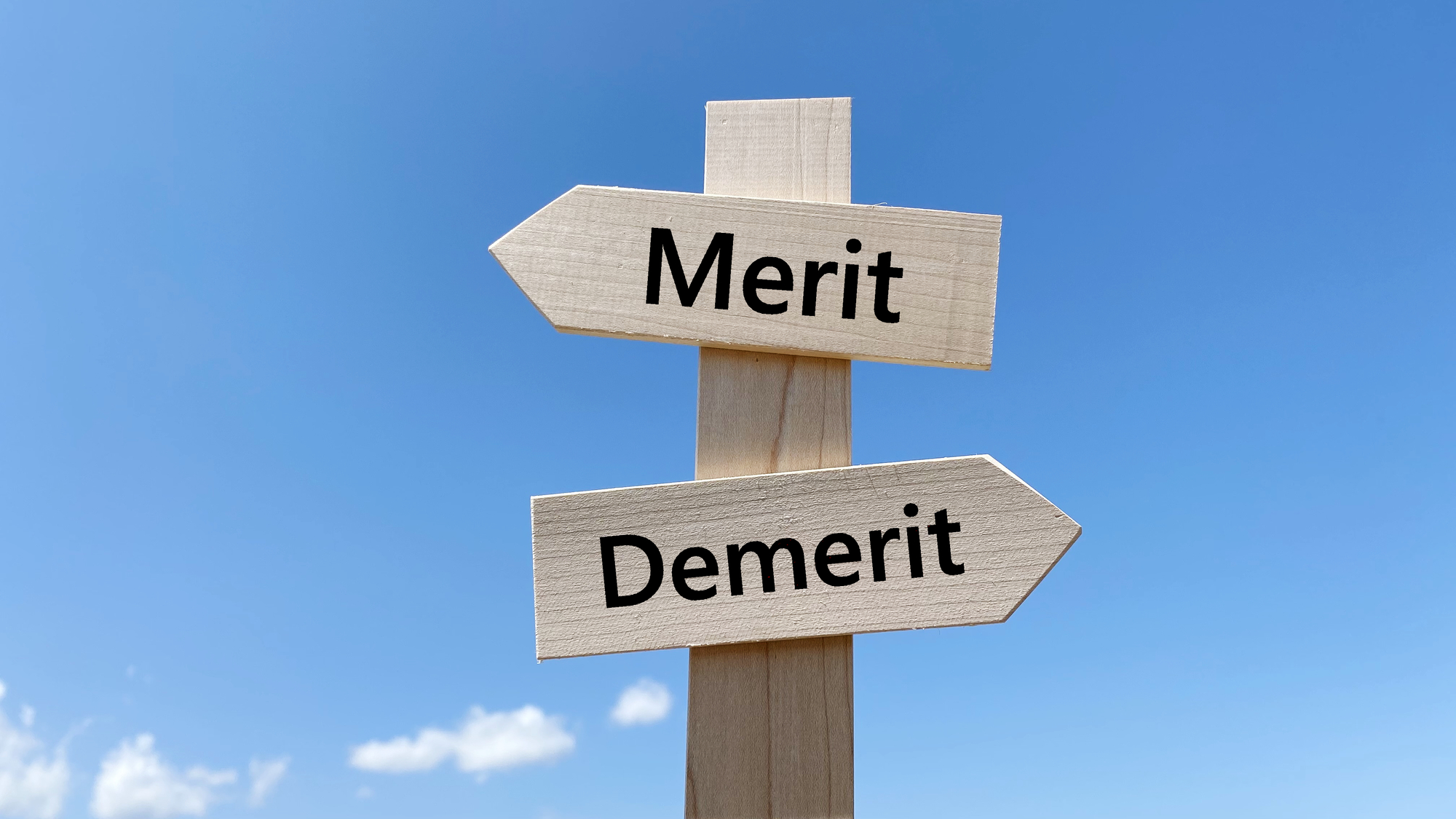 MERIT,DEMERIT道しるべ