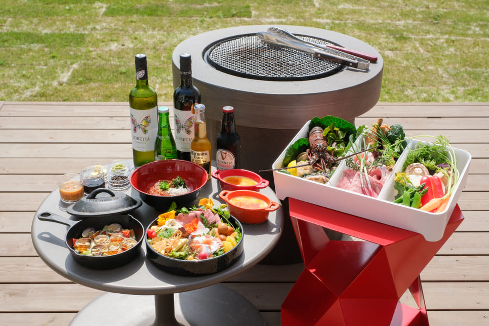 VILLA YAHACHI GARDENバーベキュー