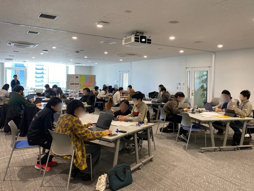 3D都市モデplateau hackathonの様子